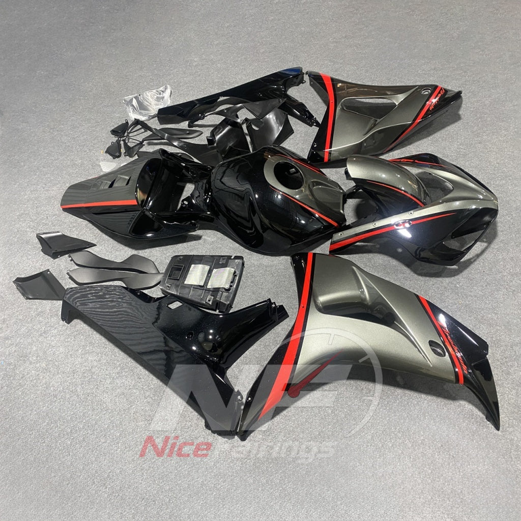 Custom-Painted Gray Motorcycle Bodywork Kit Fits 2006-2007 HONDA CBR1000RR | NiceFairings - front angle image