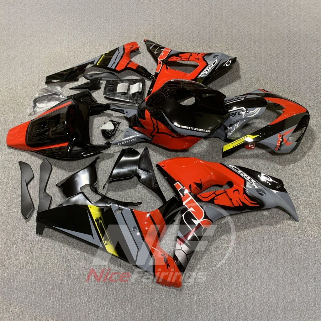 Aftermarket ABS Plastic Fairing Set Fits 2006-2007 HONDA CBR1000RR | NiceFairings - front angle image