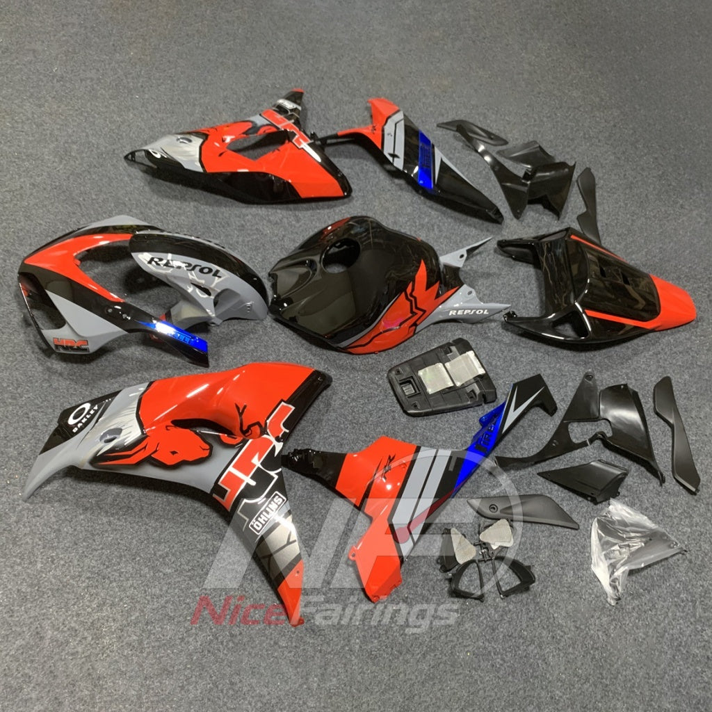 Replacement ABS Motorcycle Fairings Compatible with HONDA CBR1000RR 2006-2007 | NiceFairings - front angle image