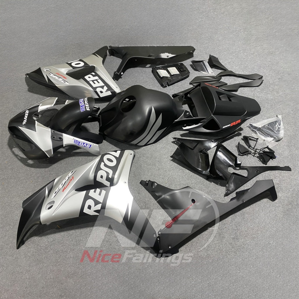 Replacement ABS Injection Fairing Kit Fits 2006-2007 HONDA CBR1000RR | NiceFairings - front angle image