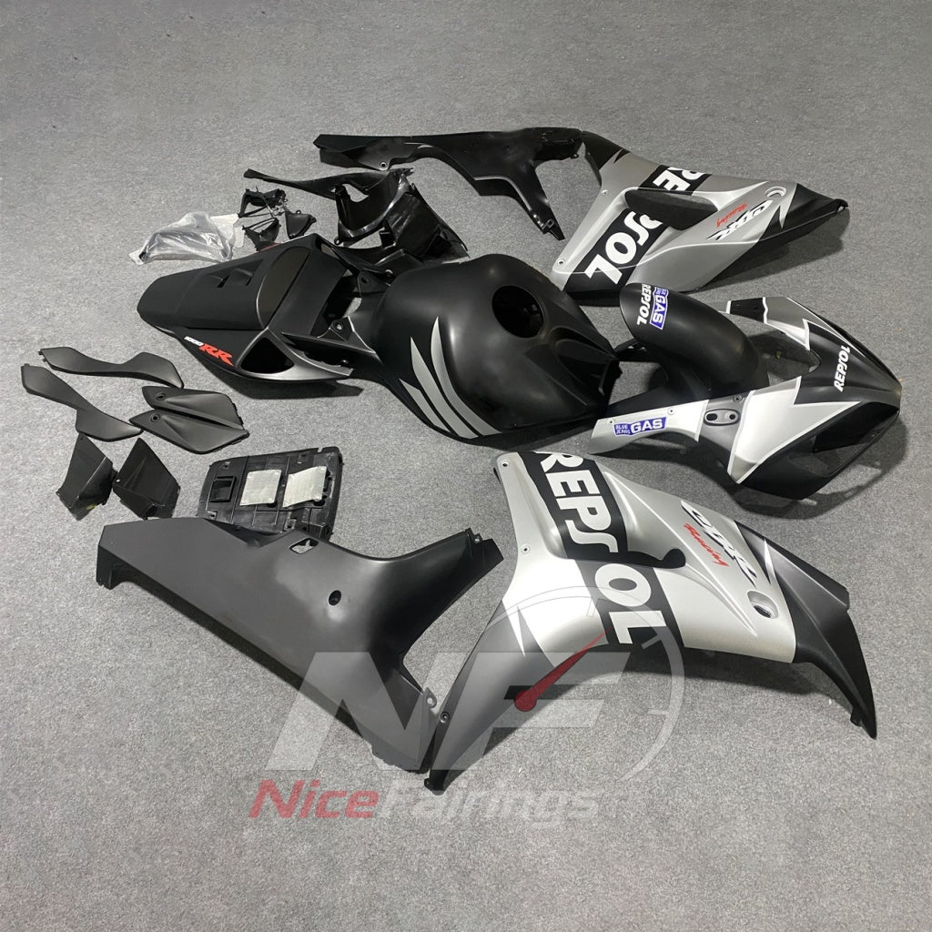 Replacement ABS Injection Fairing Kit Fits 2006-2007 HONDA CBR1000RR | NiceFairings - side angle image