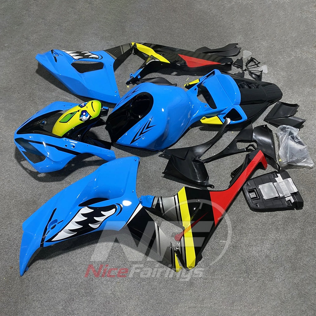 Blue ABS Body Panel Kit Fits 2006-2007 HONDA CBR1000RR | NiceFairings - front angle image