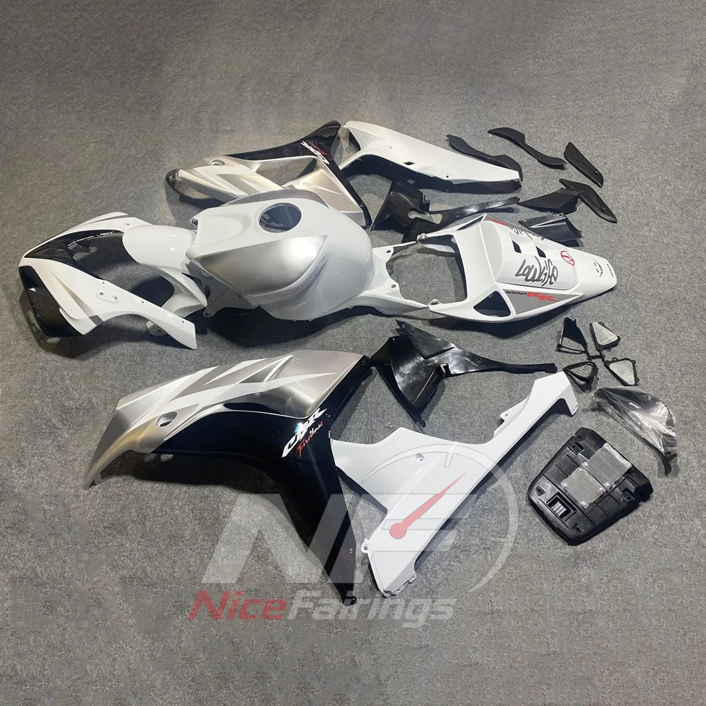 Replacement White ABS Fairing Panel Kit Fits HONDA CBR1000RR 2006-2007 | NiceFairings - front angle image