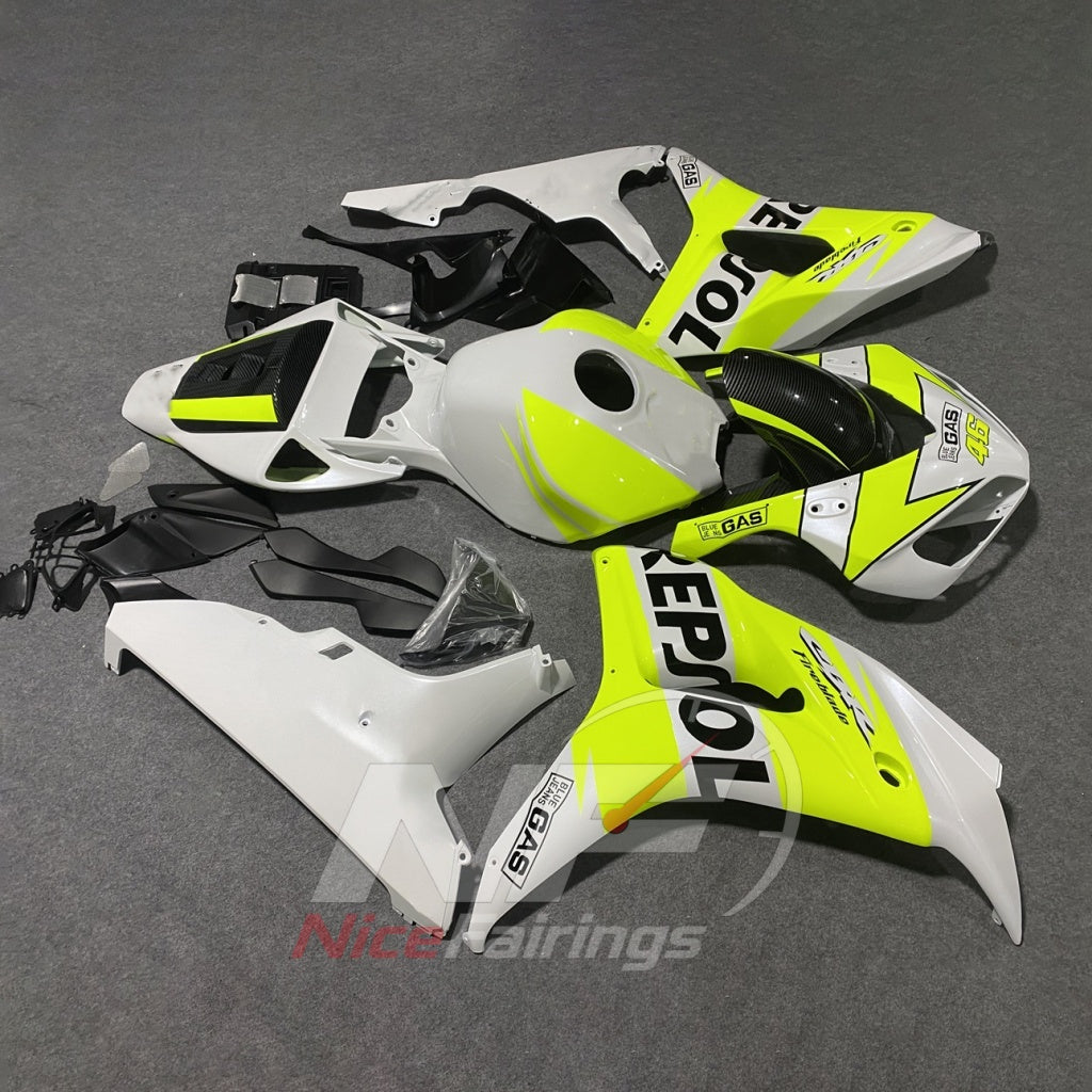 Yellow Sportbike Fairing Set Fits HONDA CBR1000RR 2006-2007 | NiceFairings - front angle image