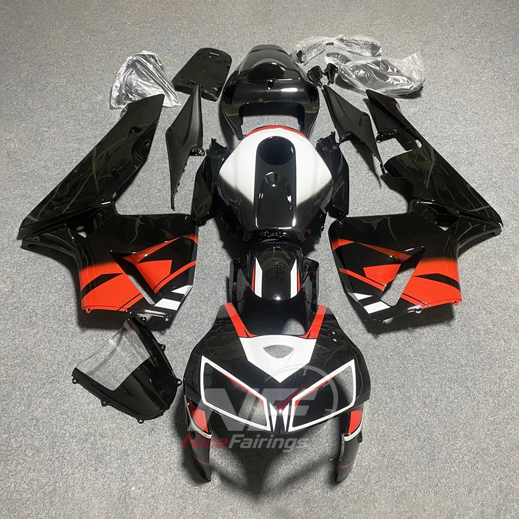 Replacement Injection-Molded Fairing Set Compatible with Honda CBR600RR F5 2005-2006 | NiceFairings - front angle image
