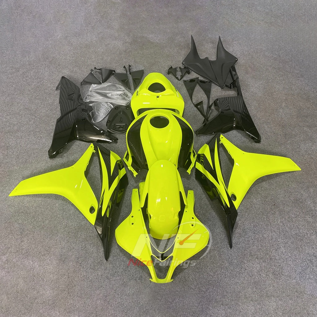 Custom-Painted Yellow Cowling Panel Set Fits Honda CBR600RR F5 2007-2008 | NiceFairings - main product image