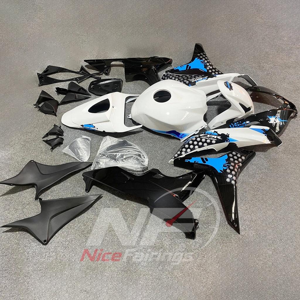 Replacement Injection-Molded Cowling Set Fits Honda CBR600RR F5 2007-2008 | NiceFairings - front angle image