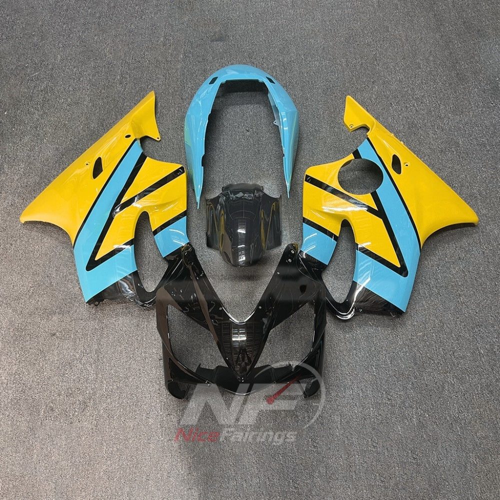 ABS Plastic Fairing Kit Fits 2004-2007 HONDA CBR600 F4i - ABS Plastic - Orange Black | NiceFairings - paint design NO.2 option image