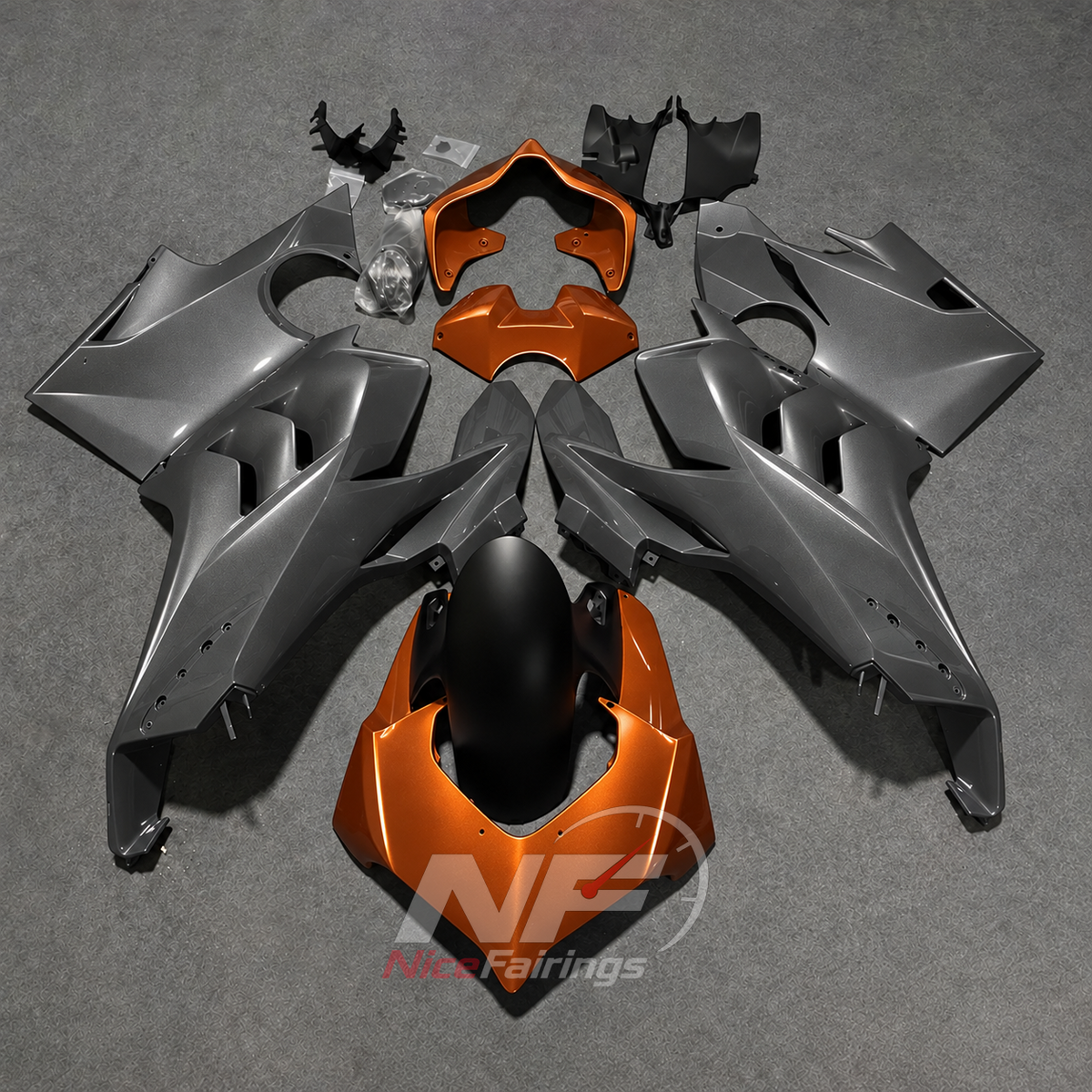 Precision-Fit ABS Injection Fairing Kit Fits 2020-2021 DUCATI Panigale V4 V4S - Track Spec | NiceFairings - paint design NO.6 option image