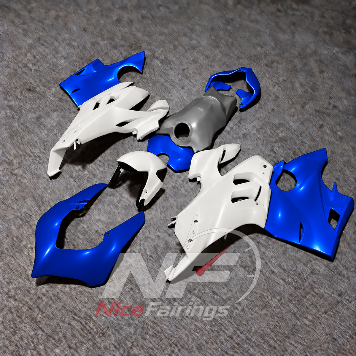 High-Precision ABS Plastic Fairing Set Fits 2020-2021 DUCATI Panigale V4 V4S - Superbike Upgrade | NiceFairings - front angle image