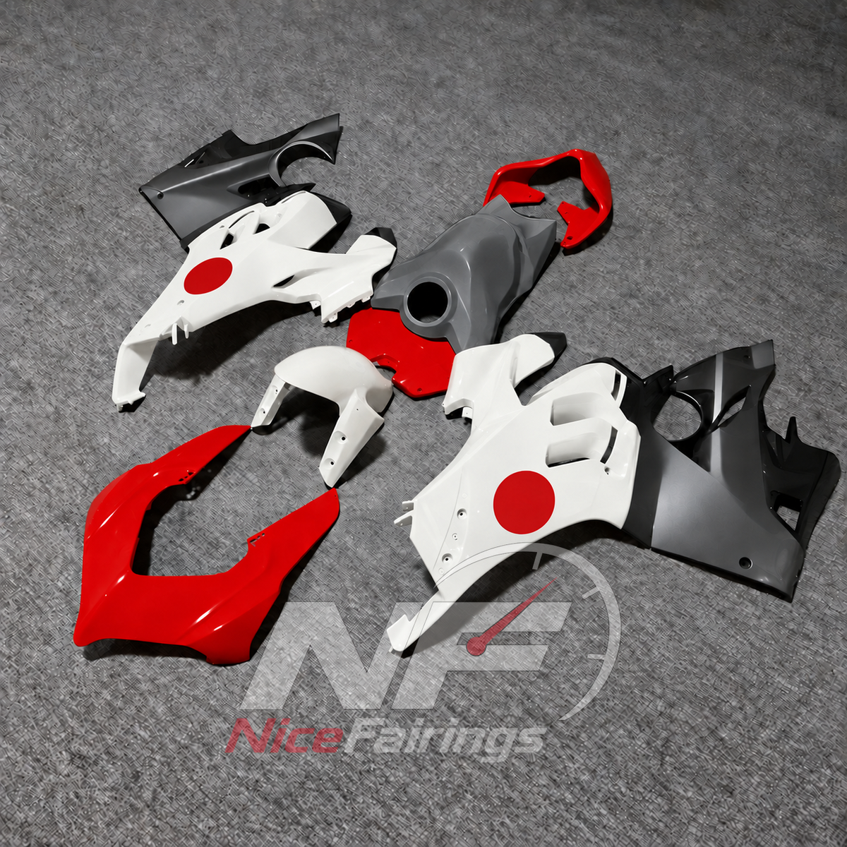 Pro-Series ABS Motorcycle Fairings Compatible with DUCATI Panigale V4 V4S 2020-2021 | NiceFairings - side angle image