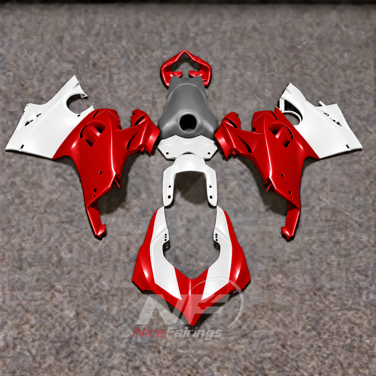 Ready-To-Install ABS Plastic Fairing Kit Fits 2020-2021 DUCATI Panigale V4 V4S - Factory Custom | NiceFairings - paint design NO.9 option image