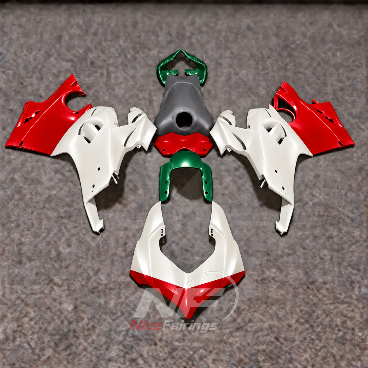 Advanced Injection Motorcycle Fairing Kit Fits DUCATI Panigale V4 V4S 2020-2021 | NiceFairings - paint design NO.9 option image