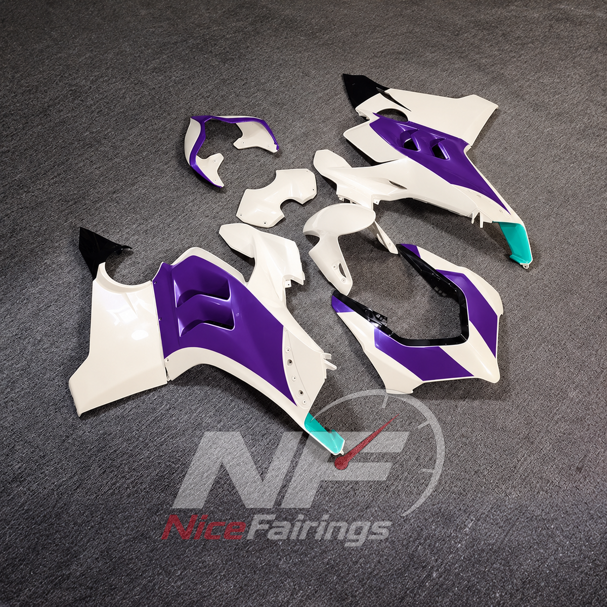 Advanced Injection ABS Plastic Fairing Kit Fits DUCATI Panigale V4 V4S 2020-2021 | NiceFairings - side angle image