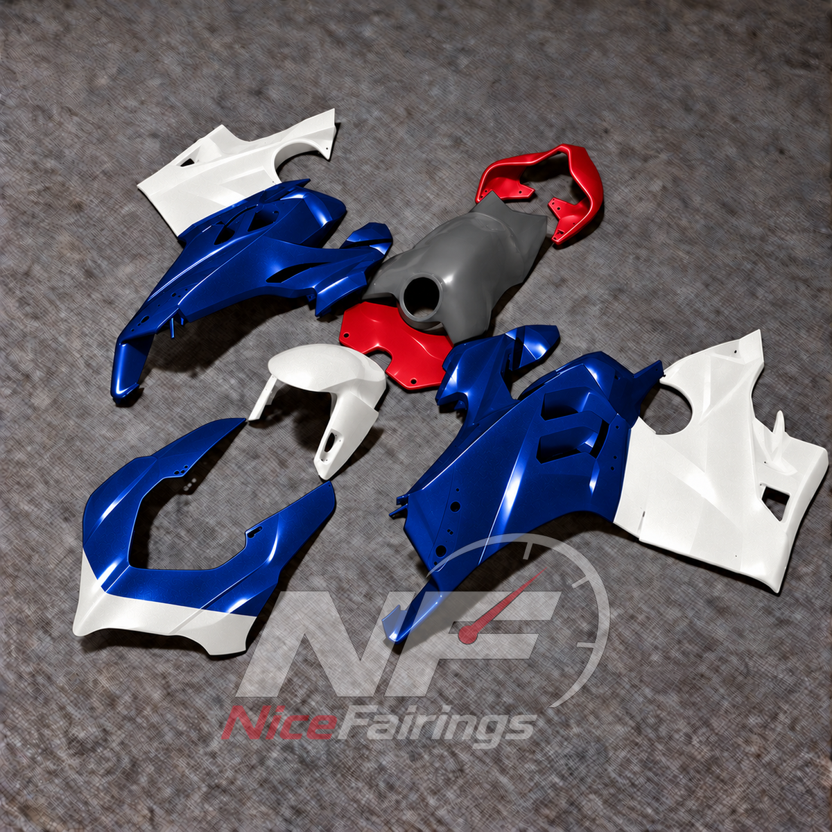 Elite Injection-Molded Fairing Set Fits DUCATI Panigale V4 V4S 2020-2021 | NiceFairings - side angle image