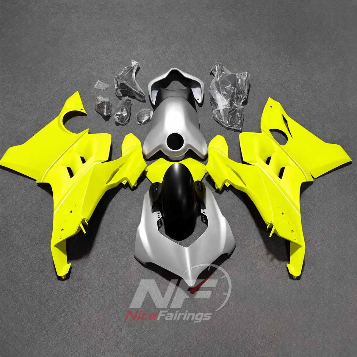 Glossy Finish Orange ABS Cowling Set Fits 2020-2021 DUCATI Panigale V4 V4S - Circuit Specification | NiceFairings - paint design NO.2 option image