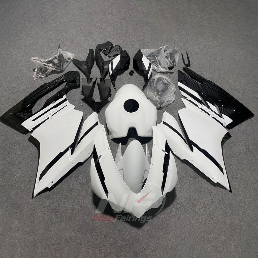Replacement Fairings Fit 2015-2019 DUCATI Panigale 959 1299 - ABS Plastic - Matte Black | NiceFairings - paint design NO.4 option image