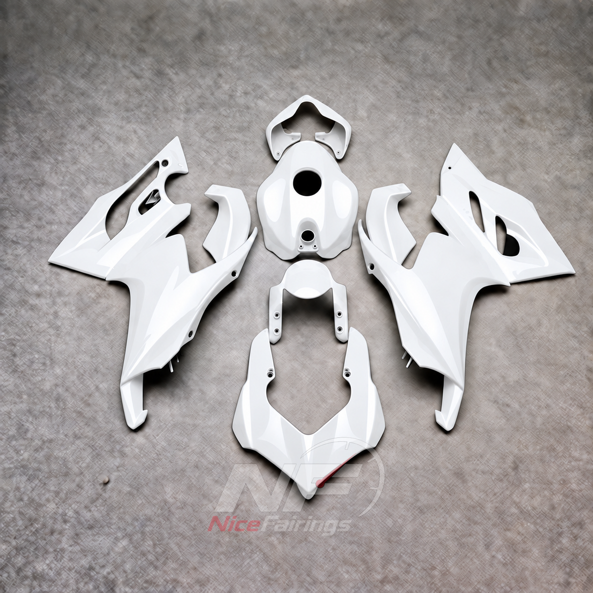 ABS Fairing Panel Kit Fits DUCATI Panigale V2 2020-2022 - Custom-Painted | NiceFairings - paint design NO.2 option image
