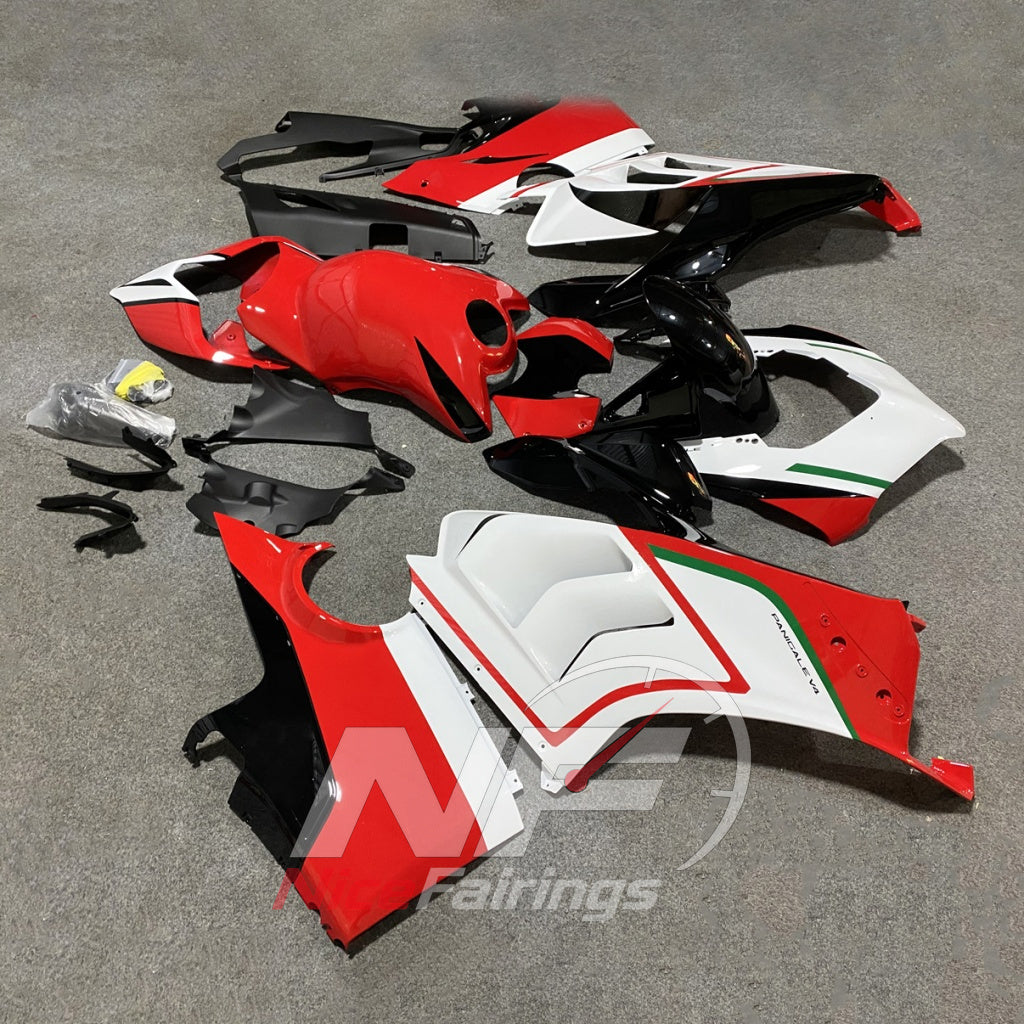 Custom-Painted ABS Plastic Bodywork Kit Fits DUCATI Panigale V4 V4S 2020-2021 | NiceFairings - rear angle image