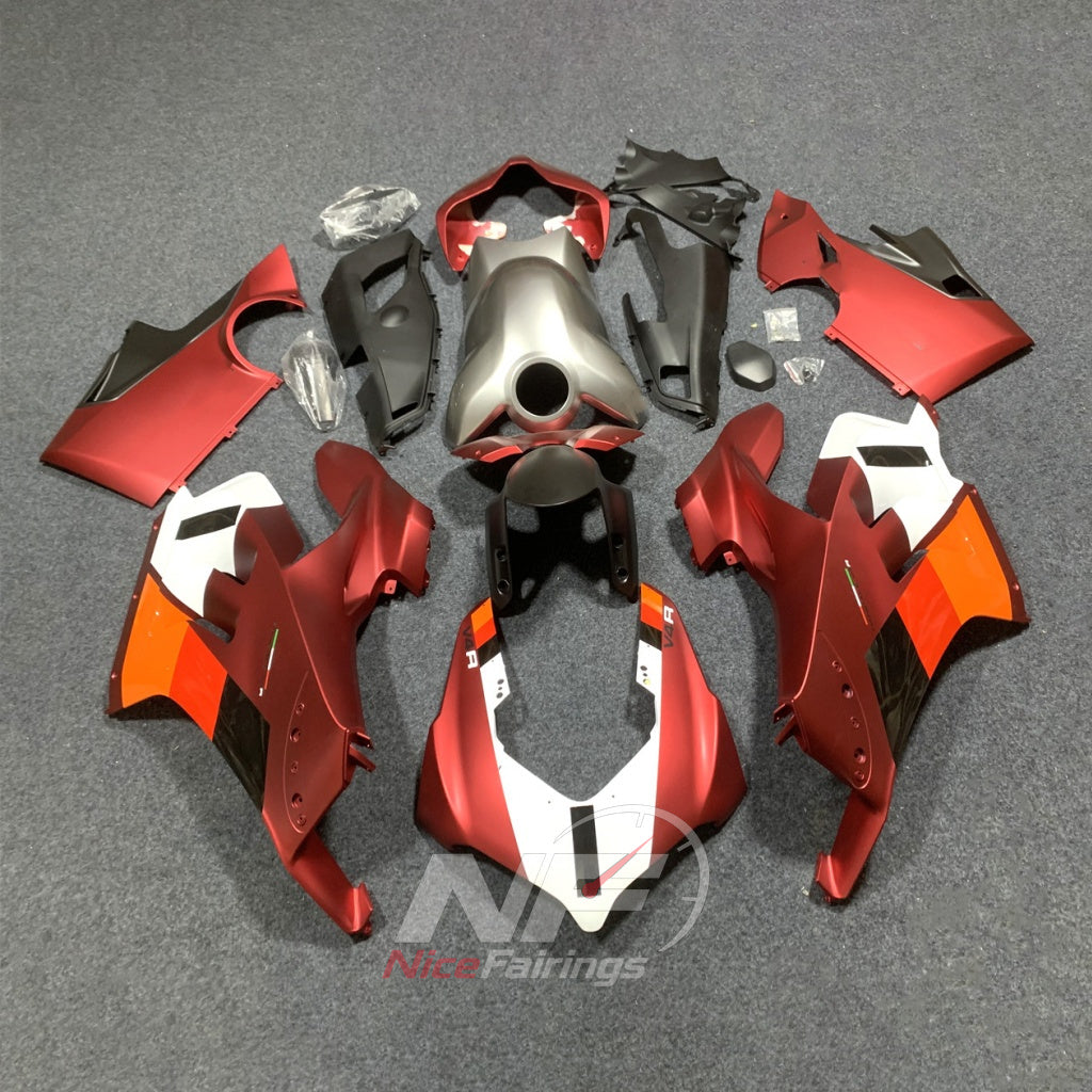 UV-Protected Motorcycle Fairing Kit Fits 2020-2021 DUCATI Panigale V4 V4S - Aero-Dynamic Edition | NiceFairings - main product image