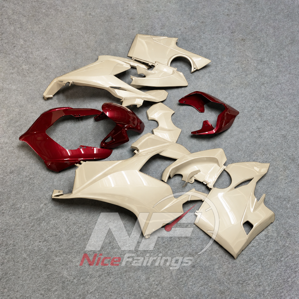 ABS Injection Cowling Kit Fits DUCATI Panigale V4 V4S 2018-2019 - Replacement | NiceFairings - front angle image