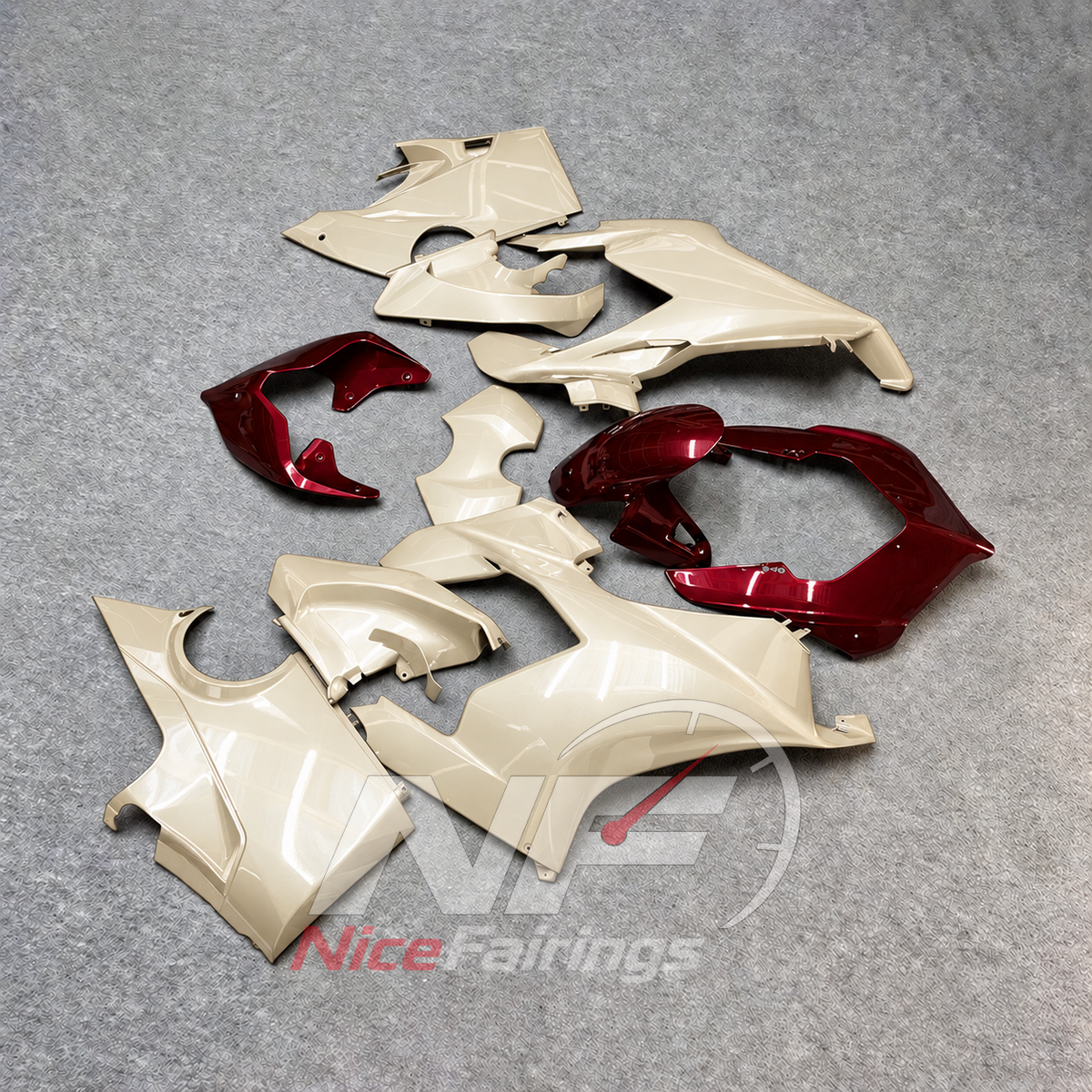ABS Injection Cowling Kit Fits DUCATI Panigale V4 V4S 2018-2019 - Replacement | NiceFairings - side angle image