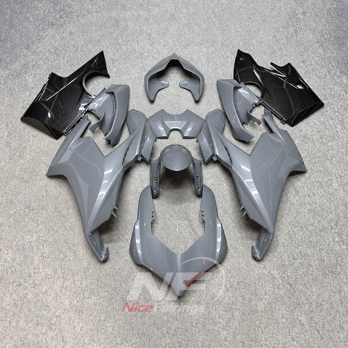 ABS Fairing Panel Kit Fits DUCATI Panigale V4 V4S 2018-2019 - Gray Aftermarket | NiceFairings - main product image