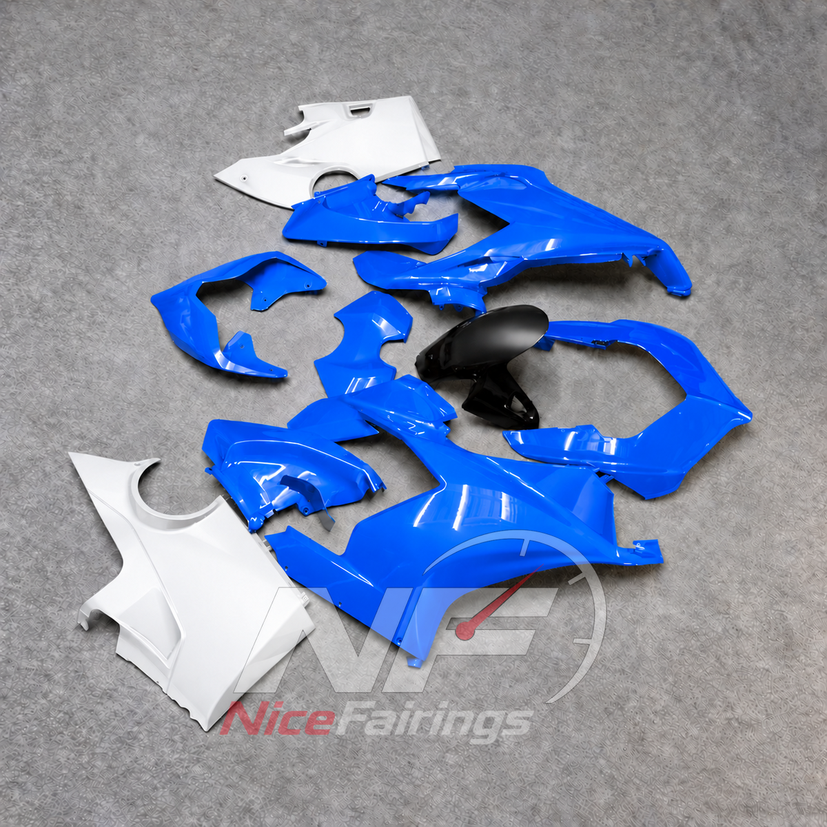 ABS Injection Sportbike Fairing Kit Fits DUCATI Panigale V4 V4S 2018-2019 - Custom-Painted | NiceFairings - front angle image