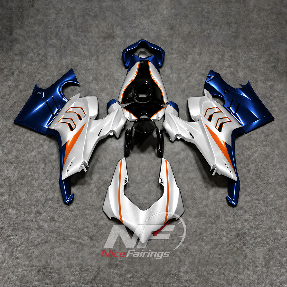 Custom-Painted Sportbike Bodywork Set Fits 2022-2024 DUCATI Panigale V4 V4S - Aero-Dynamic Edition | NiceFairings - paint design NO.5 option image