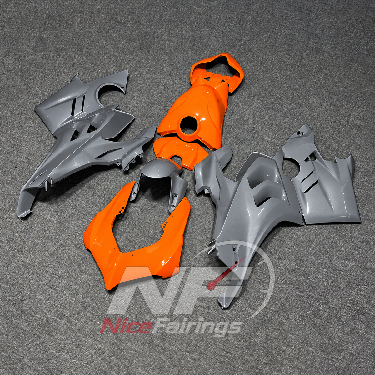 Pre-Drilled Injection-Molded Bodywork Set Fits 2022-2024 DUCATI Panigale V4 V4S - Superbike Upgrade | NiceFairings - front angle image