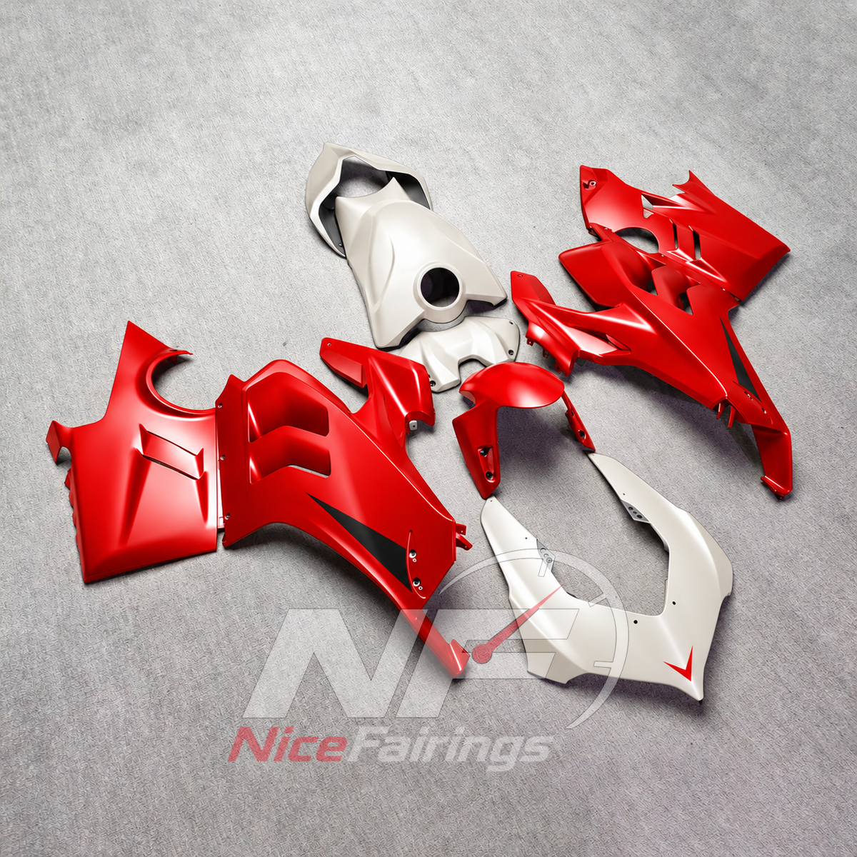 Ready-To-Install ABS Plastic Cowling Kit Fits 2022-2024 DUCATI Panigale V4 V4S - Factory Custom | NiceFairings - front angle image