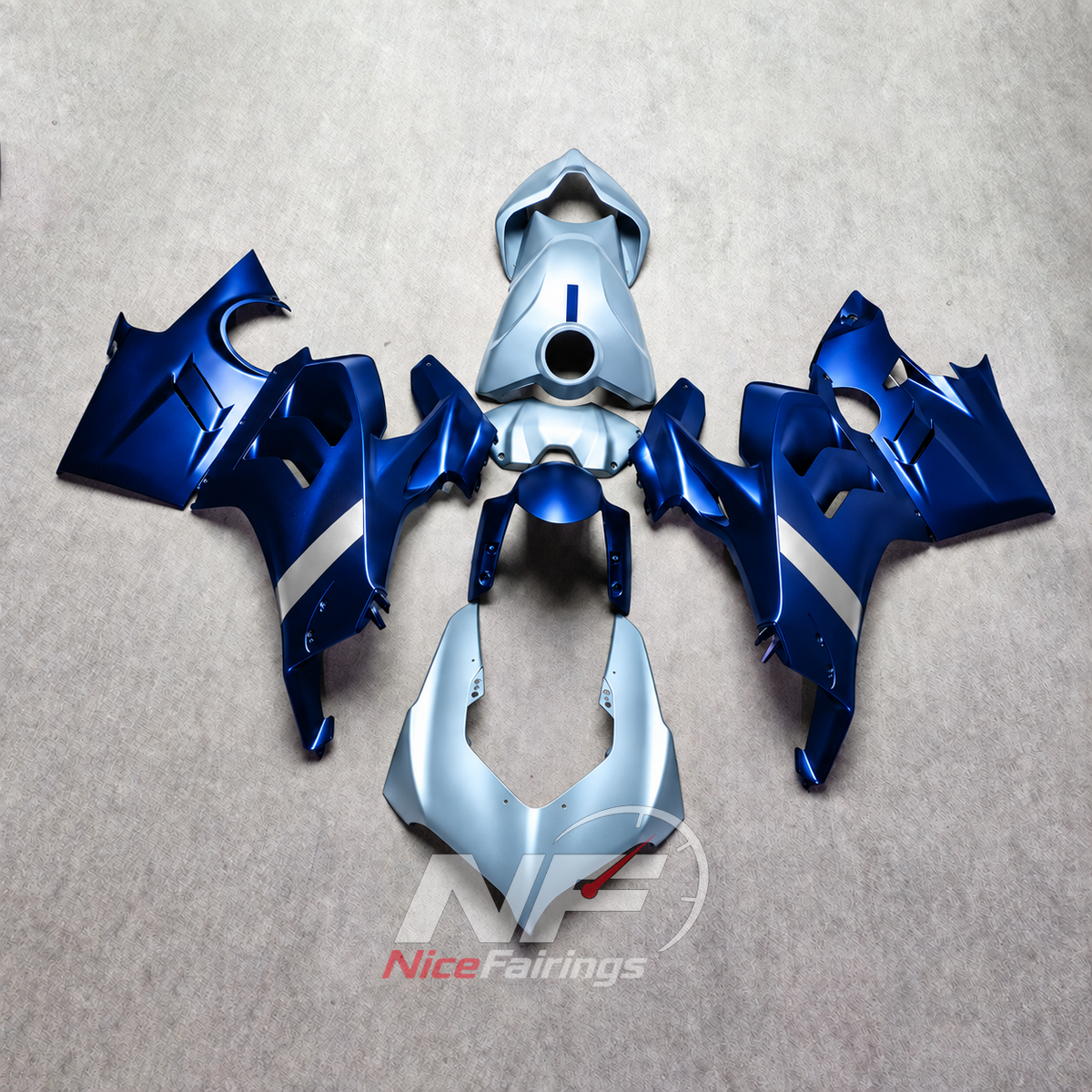 Pre-Drilled Injection-Molded Bodywork Set Fits 2022-2024 DUCATI Panigale V4 V4S - Superbike Upgrade | NiceFairings - paint design NO.9 option image