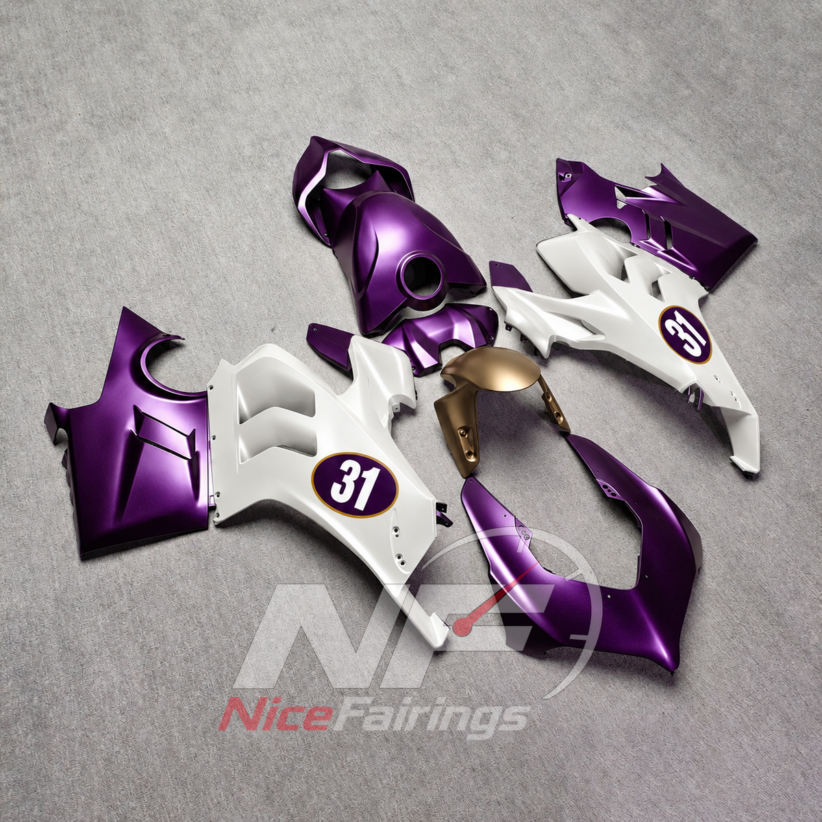 High-Precision ABS Cowling Kit Fits DUCATI Panigale V4 V4S 2022-2024 | NiceFairings - front angle image