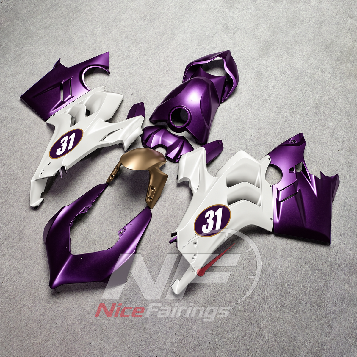 High-Precision ABS Cowling Kit Fits DUCATI Panigale V4 V4S 2022-2024 | NiceFairings - side angle image