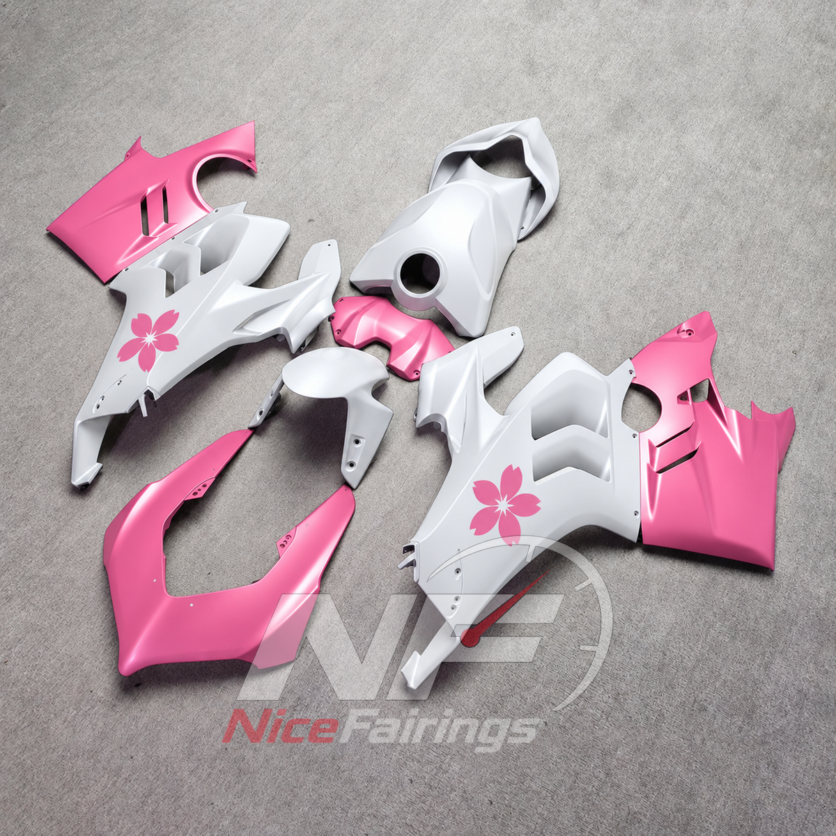UV-Protected ABS Body Panel Kit Fits 2022-2024 DUCATI Panigale V4 V4S - Street Performance Series | NiceFairings - side angle image