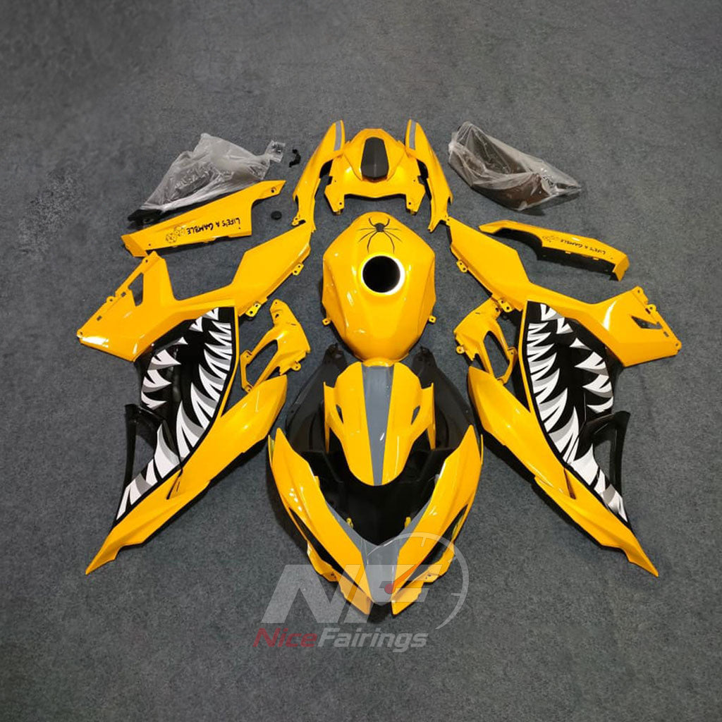 ABS Plastic Cowling Kit Fits KAWASAKI Ninja 400 EX400R 2018-2024 - Yellow Black Graphic | NiceFairings - main product image
