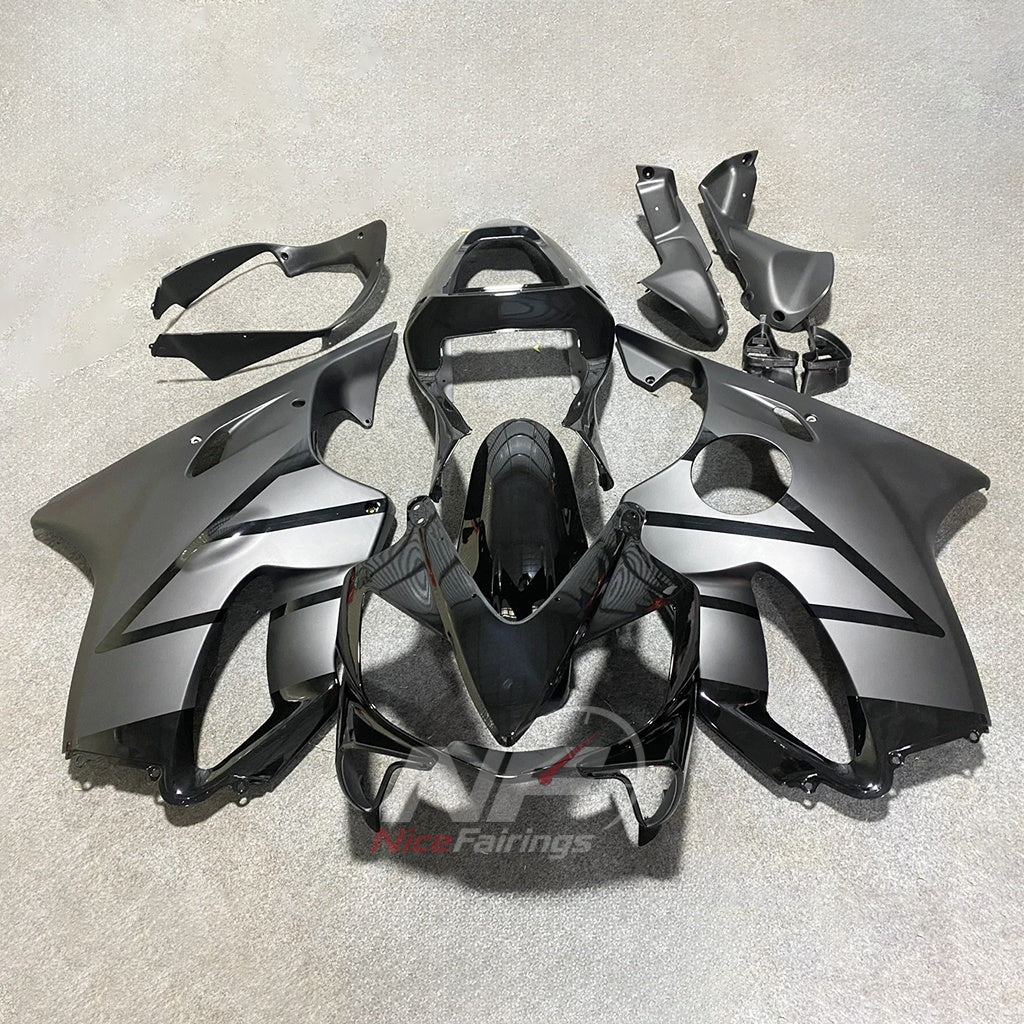 Custom Fairings Fit 2001-2003 HONDA CBR600 F4i - ABS Plastic - Navy Blue White | NiceFairings - paint design NO.3 option image