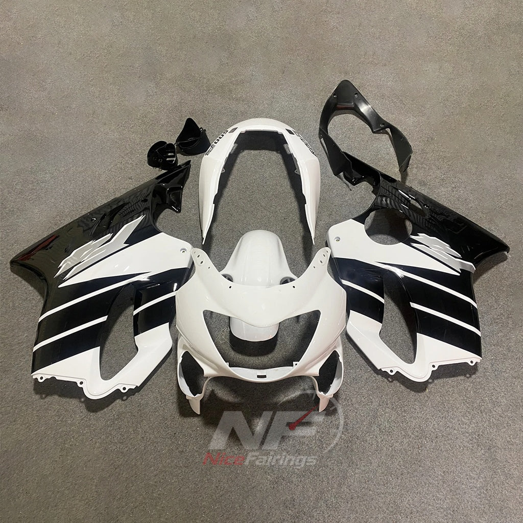 Fairing Kit Fits 1999-2000 HONDA CBR600 F4 - ABS Plastic - Yellow Blue White | NiceFairings - paint design NO.7 option image