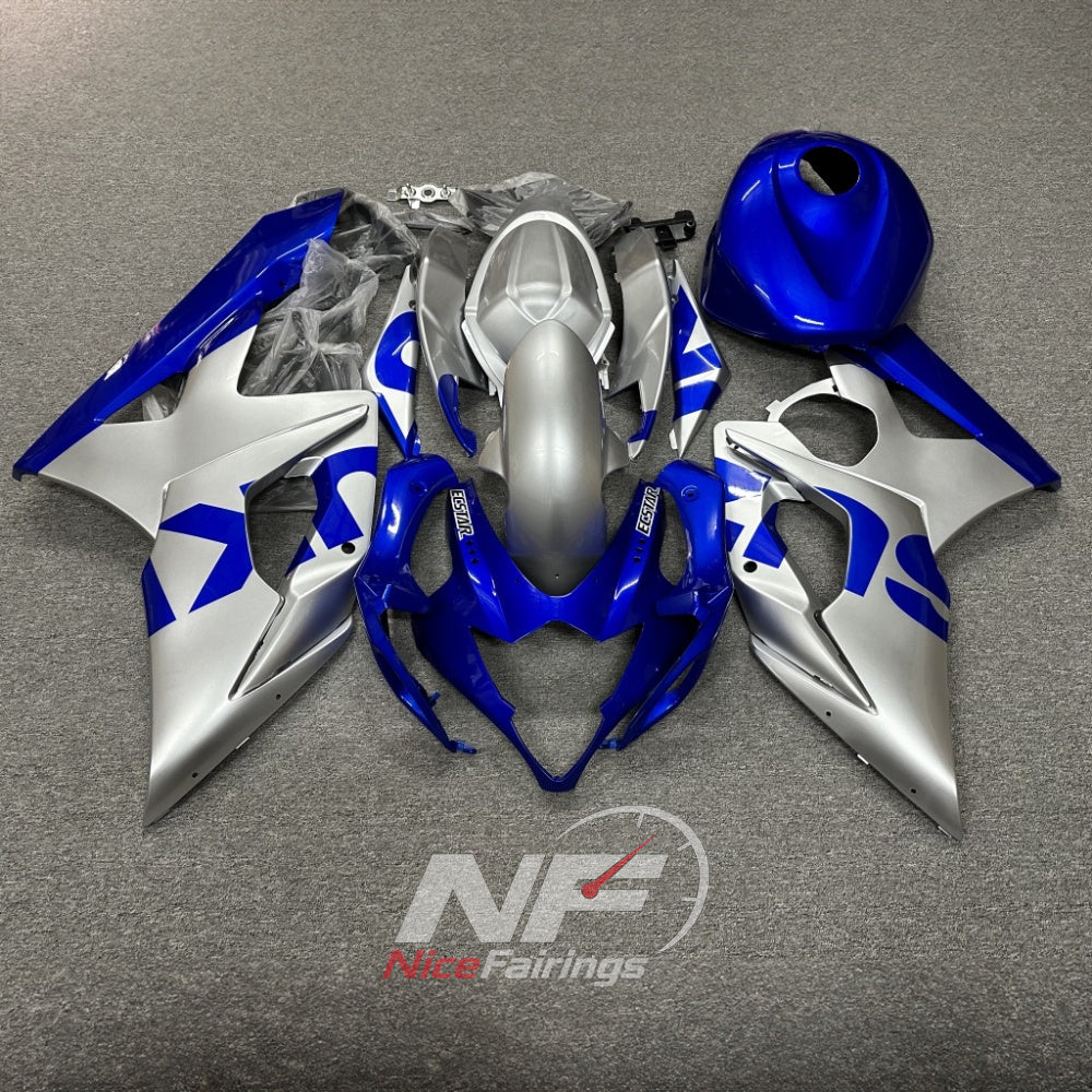Painted Black Cowling Panel Set Fits SUZUKI GSX-R1000 K5 2005-2006 | NiceFairings - paint design NO.6 option image