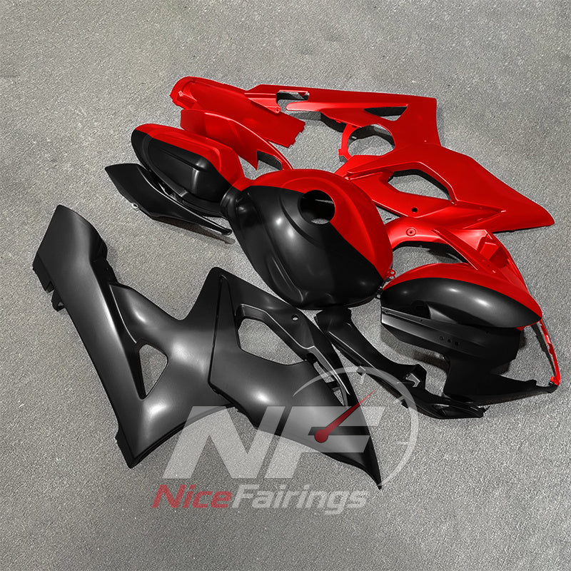 Custom-Painted Red Motorcycle Fairing Kit Fits SUZUKI GSX-R1000 K5 2005-2006 | NiceFairings - front angle image