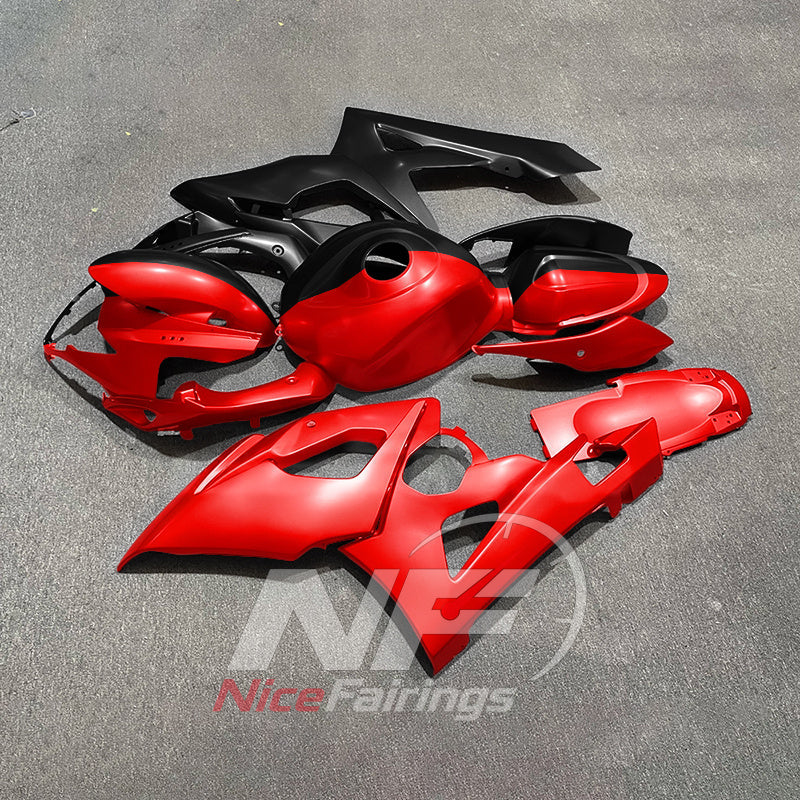 Custom-Painted Red Motorcycle Fairing Kit Fits SUZUKI GSX-R1000 K5 2005-2006 | NiceFairings - side angle image