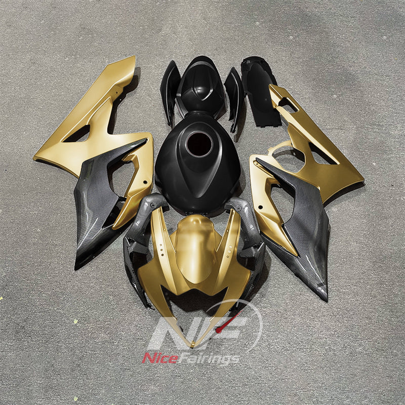 Replacement Red ABS Injection Fairing Kit Fits 2005-2006 SUZUKI GSX-R1000 K5 | NiceFairings - paint design NO.6 option image