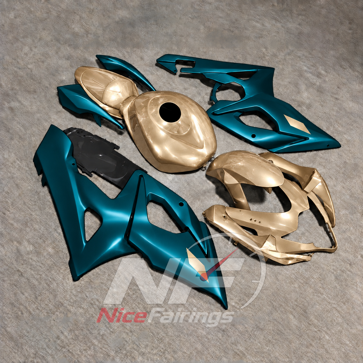 Aftermarket Sportbike Fairing Set Fits SUZUKI GSX-R1000 K5 2005-2006 | NiceFairings - side angle image