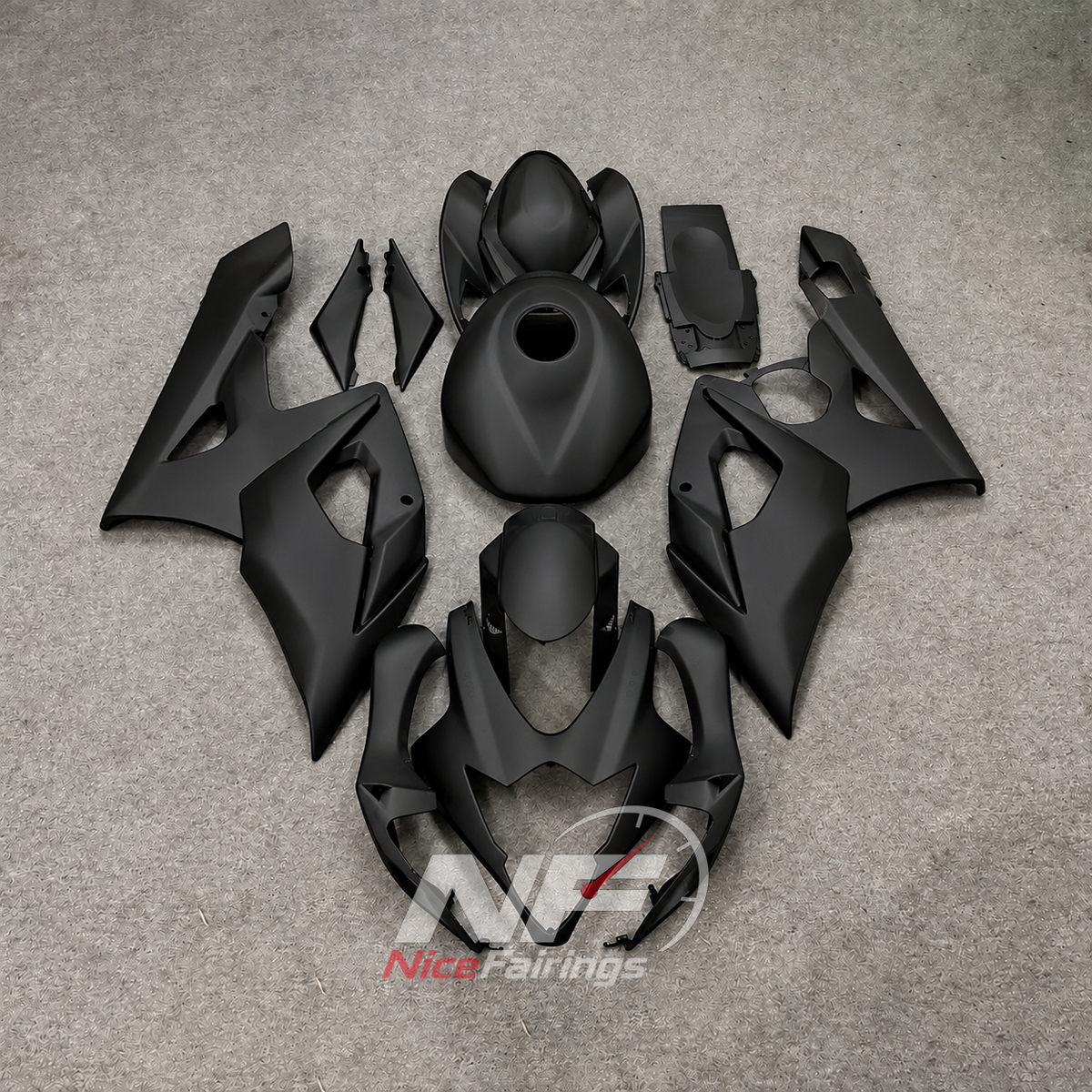 Aftermarket Sportbike Fairing Set Fits SUZUKI GSX-R1000 K5 2005-2006 | NiceFairings - paint design NO.2 option image