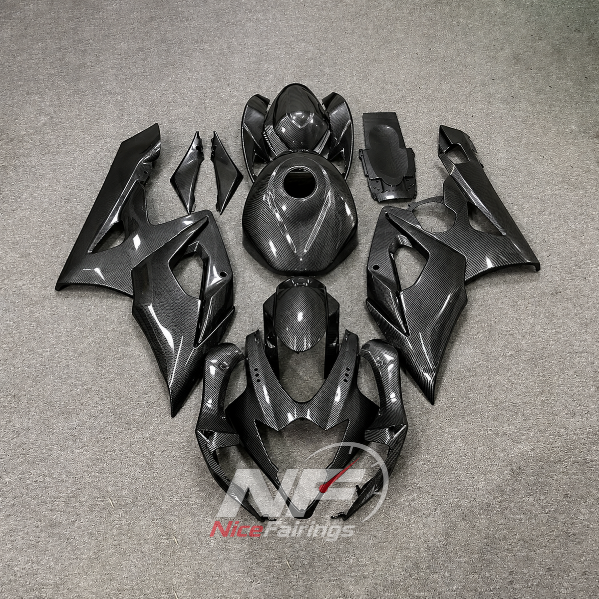 Race-Grade Carbon-Fiber-Style ABS Plastic Bodywork Kit Fits SUZUKI GSX-R1000 K5 2005-2006 | NiceFairings - main product image