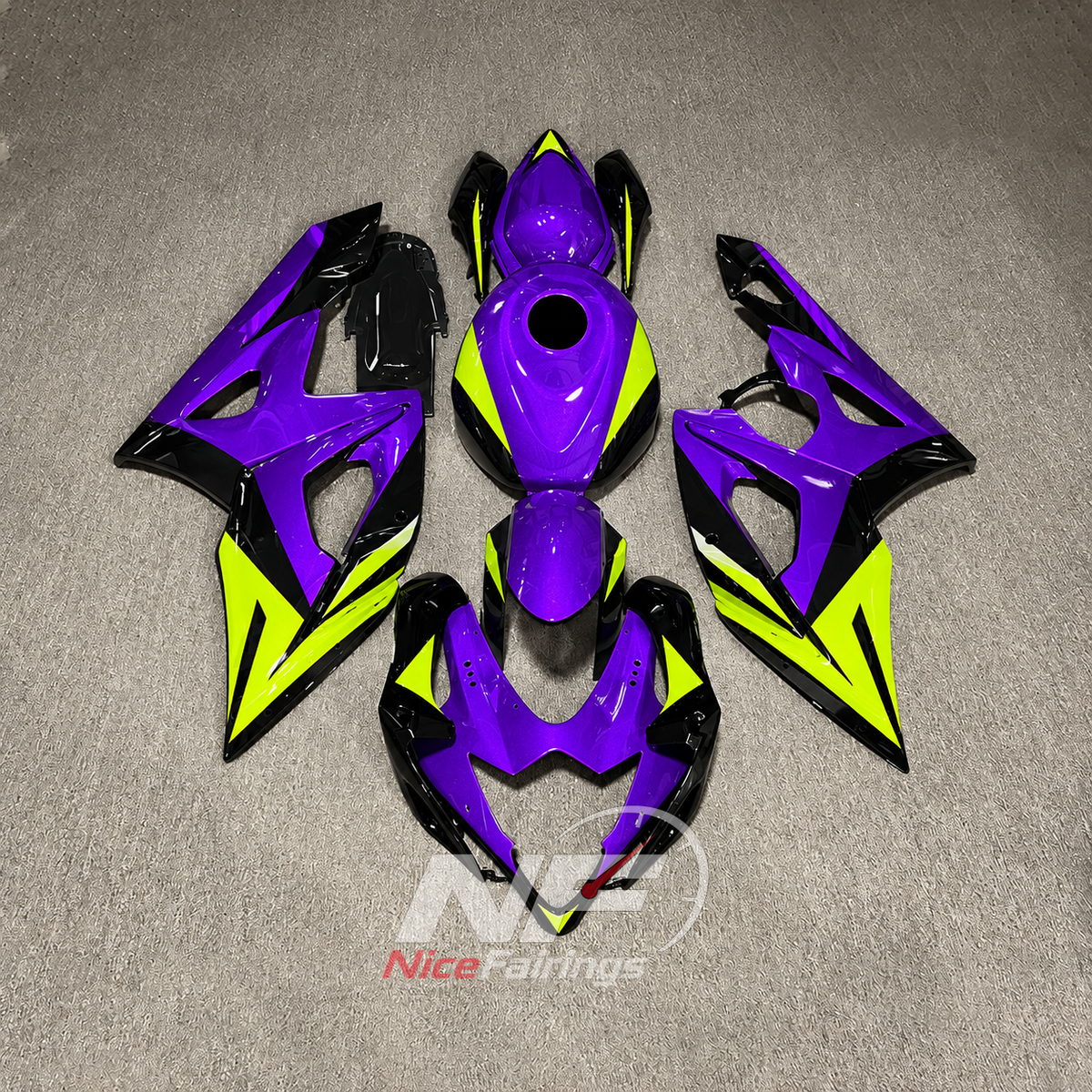 Race-Grade Blue Injection-Molded Cowling Set Fits SUZUKI GSX-R1000 K5 2005-2006 | NiceFairings - paint design NO.7 option image