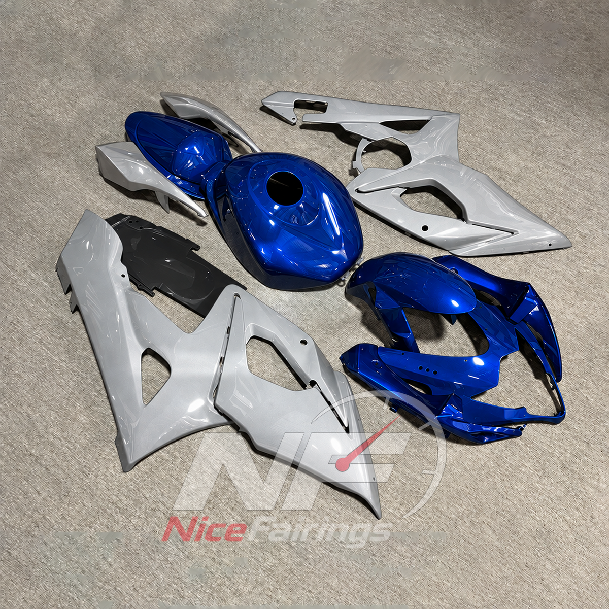 Race-Grade Injection-Molded Bodywork Set Fits 2005-2006 SUZUKI GSX-R1000 K5 | NiceFairings - front angle image