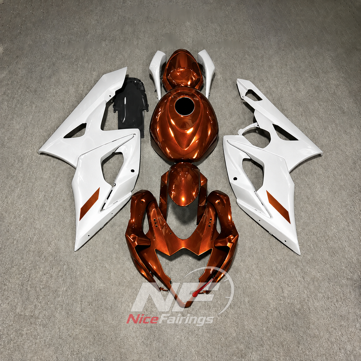 Red ABS Body Panel Kit Fits 2005-2006 SUZUKI GSX-R1000 K5 | NiceFairings - paint design NO.9 option image