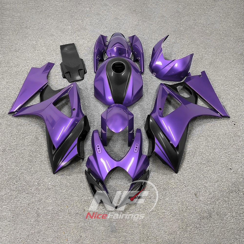 Custom-Painted Cowling Panel Set Compatible with Suzuki GSX-R1000 2007-2008 | NiceFairings - paint design NO.4 option image