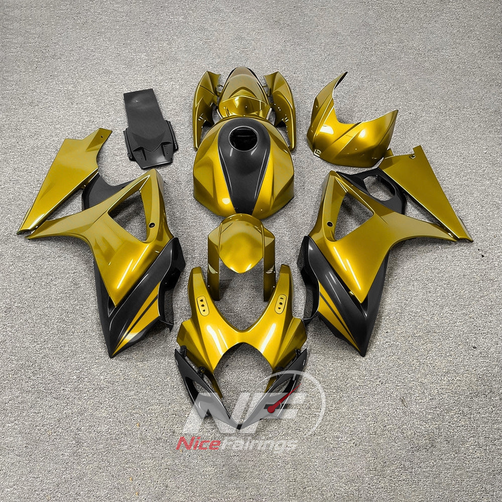 Replacement Injection-Molded Cowling Set Fits 2007-2008 Suzuki GSX-R1000 | NiceFairings - paint design NO.5 option image